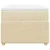 Vidaxl Box spring postelja z vzmetnico krem 90x200 cm blago