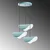 Opviq Luster Vatoz-Nus-6141, 75-112cm, 50 cm, 3xE27, Tirkizni