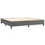 Krevet box spring s madracem LED sivi 200x200cm od umjetne kože