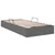 Krevet s od storage s uzglavljem Tamno siva 90 x 190 cm tkanina
