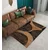 Conceptum Hypnose Tepih BSR-7, Pravougaoni, 100x140 cm, Braon-crni