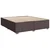 Vidaxl Box spring postelja z vzmetnico temno rjava 180x200 cm blago