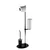Primanova stalak za WC četku i papir Alba crna PVC M-E03-06