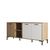 Hanah Home Komoda Aurora 180x80x45cm Hrast-Bela