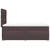 Vidaxl Box spring postelja z vzmetnico temno rjava 100x200 cm blago