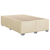 VIDAXL Box spring postelja z vzmetnico krem 90x190 cm blago