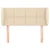 Vidaxl Vzglavje z ušesi krem 103x23x78/88 cm blago