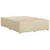 Vidaxl Posteljni okvir brez vzmetnice krem 140x190 cm blago