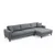 Atelier Del Sofa Ugaona sofa Nordijski ugaoni desni (L3+Chl)