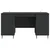 Stol s policom Crna 142,5 x 50 x 75 cm Konstruirano drvo