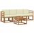 Set vanjskih sofa s jastukom 5 pcs Prirodna i krem