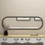Hanah Home Ogledalo Magnum, 40x117cm, Crno