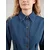 TOPSHOP Dolga srajca TAYLOR moder denim