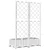 Vrtna sadilica s rešetkom bijela 80 x 40 x 121,5 cm PP