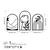 Wallity Zidna dekoracija Memorie Trio B, 69 x 40 cm, Crna