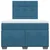 Vidaxl Box spring postelja z vzmetnico modra 120x190 cm žamet