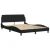 Krevet s madracem Dover crni 140x200 cm od tkanine