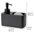 WENKO 55076100 - Dozator za sapun BLACK OUTDOOR KITCHEN 14,5x14,3 cm crna