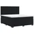 vidaXL Postelja boxspring z vzmetnico Črna 140 x 190 cm Žamet