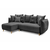 ATELIER DEL SOFA Ugaona garnitura Puffy Anthracite