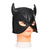 Master Series Dungeon Demon Bondage Mask with Horns Black