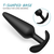 SuperLove Silicone Anal Plug Training Set for Beginners & Advanced Black
