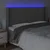 LED uzglavlje sivo 203x16x118/128 cm od umjetne kože