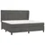 Vidaxl Box spring postelja z vzmetnico temno siva 200x200 cm žamet