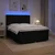 vidaXL Postelja boxspring z vzmetnico Črna 200 x 200 cm Blago
