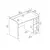 Hanah Home Radni sto Luses, 123.6x83x60 cm, Beli
