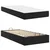 Okvir kreveta s madracem Ostalo 2 pcs Crna PVC