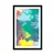 Plakat s paspartujem abstrakcija v pastelnih barvah - 60x90 white