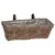 vidaXL Obesna košara za sadike 2 pcs Rjava 48 x 22 x 15 cm