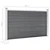Vidaxl Vrtna ograja WPC 180x105 cm siva