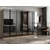 Hanah Home ormar sa reflektujućim staklom Nisa 20650, 270 cm, dore