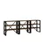 HANAH HOME Polica Prof Walnut Black