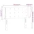 Vidaxl Vzglavje z ušesi krem 83x23x78/88 cm blago