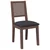 vidaXL Jedilni stoli z blazinami 2 kosa Brown Solid Wood Rubber