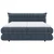 Boxspring Krevet Auris 140/200 cm , sivo-plava