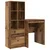 Stol s ladicama s policom s pohranom 2 pcs Staro drvo