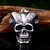 Obesek Goat Horns Skull - SSLHP151P