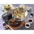 Cast iron Cocotte cooking pot, with steam cooking accessory, 24cm/3.79