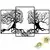Wallity Zidna dekoracija Tree Person 499, 71x116 cm, 3 delaCrna