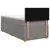 vidaXL Postelja boxspring z vzmetnico Taupe 90 x 200 cm Blago
