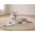 SNEŽNOBELI TIGER 60+38 cm ležeča plišasta mačka kot darilo