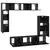 Set TV komoda Zidne 8 pcs Crni hrast Konstruirano drvo