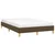 Vidaxl Posteljni okvir brez vzmetnice temno rjava 120x190 cm blago