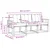 Set vanjskih sofa 3 kom. Prirodna i crna