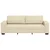 Vidaxl Trosed kremne barve 220x77x82 cm blago
