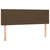 Krevet box spring s madracem LED tamnosmeđi 140x190 cm tkanina